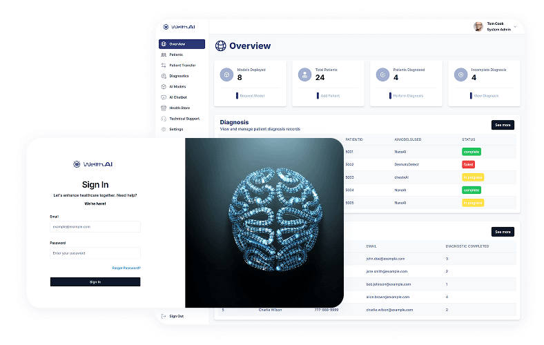 Wellth.AI System Interface